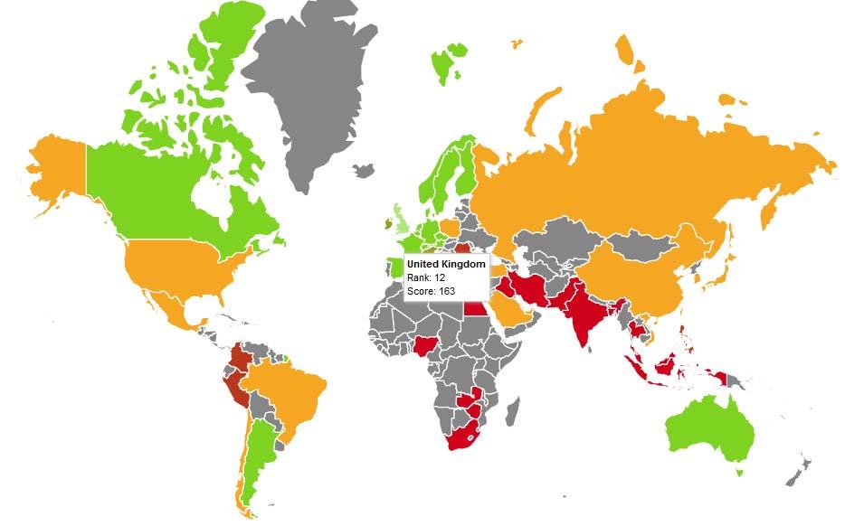 UK BCCI HeatMap